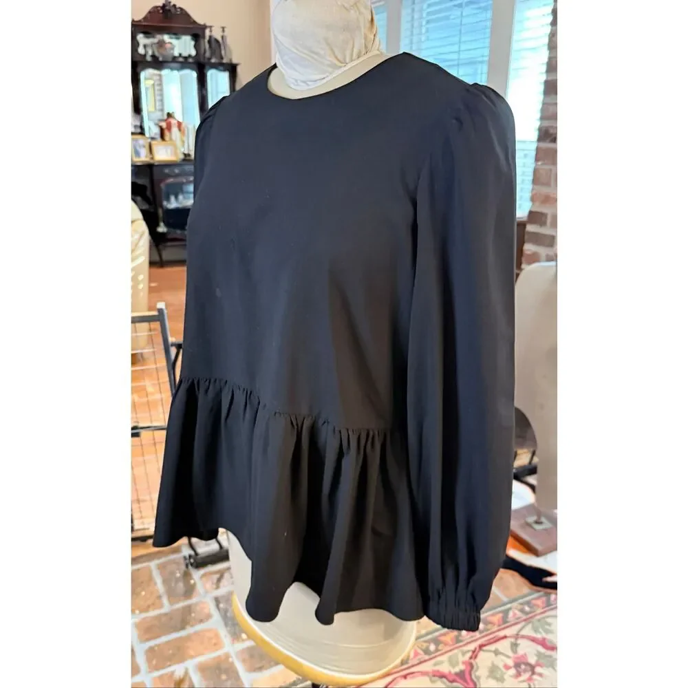 Pomander Place Tuckernuck Carlotta Blouse Black Medium